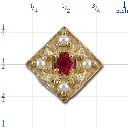 r-355t Ruby Bracelet Slide 